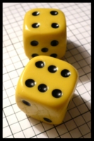 Dice : Dice - 6D - Rubber Yellow - SK Collection buy Nov 2010